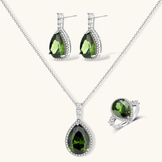 OVIANA Verde Elegance Jewellery Set