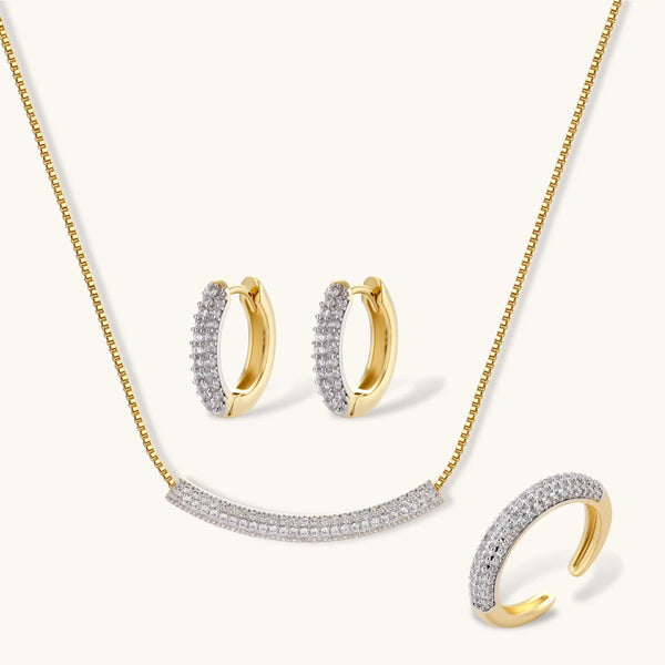 OVIANA Golden Horizon Jewellery Set