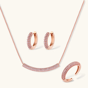 OVIANA Rosé Radiance Jewellery Set