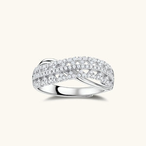 OVIANA™ Infinity Crossover Moissanite Ring