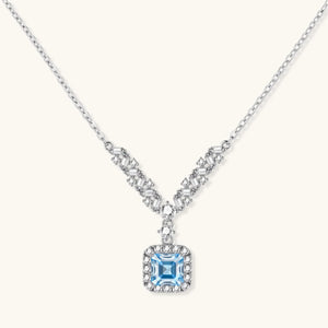OVIANA™ Celestial Blue Moissanite Necklace
