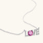 OVIANA Blush Love Moissanite Necklace