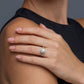 Stellar Halo Moissanite Ring