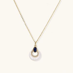 OVIANA™ Moonlit Pearl Pendant Necklace