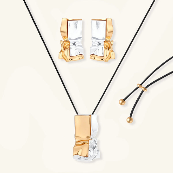 OVIANA Sculpted Harmony Jewellery Set
