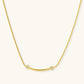 Elegant gold necklace with diamond accents, minimalist design for everyday wear
