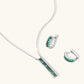 OVIANA Emerald Horizon Jewellery Set