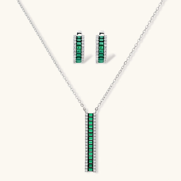 OVIANA Emerald Horizon Jewellery Set