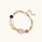 OVIANA Blush Baroque Pearl Bracelet