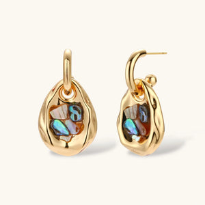 OVIANA™ Ocean Mosaic Convertible Hoop Earrings
