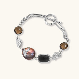 OVIANA Noir Pearl Bracelet