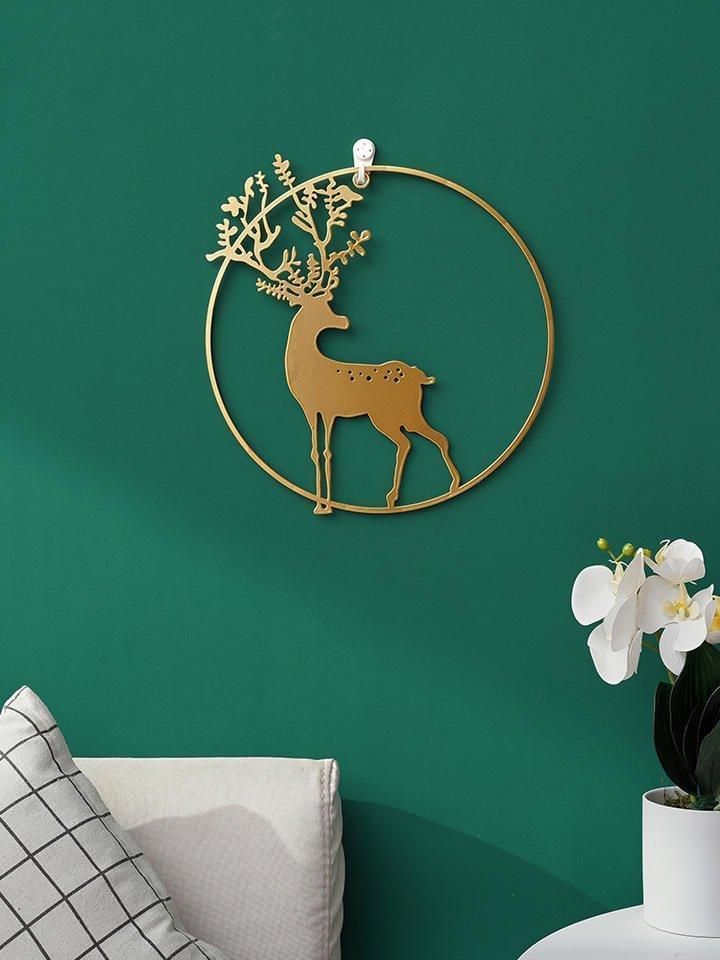 3 Pcs Set Curated Metal Deer Wall Hanging Wall Arts - Fansee Australia