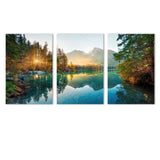 3 Piece Serene Autumn Framed Canvas Wall Art - Fansee Australia