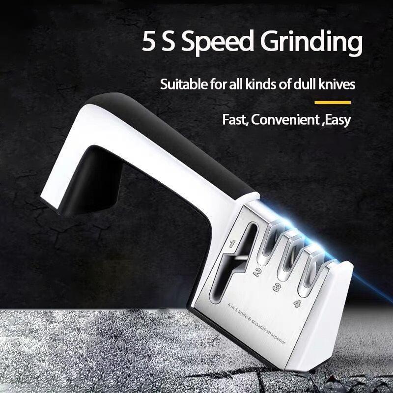 4-in-1 Knife and Scissors Sharpener – Multi-Stage Blade Care - Fansee Australia