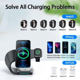 4 in 1 Magnetic Wireless Charger Stand For iPhone Apple Watch AirPods - Fansee Australia