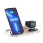 4 in 1 Wireless Charger Stand For iPhone Apple Watch AirPods Pro Samsung S21 Galaxy Watch - Fansee Australia