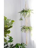 4 Pcs Set Handwoven Macrame Planters - Fansee Australia