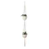 4 Pcs Set Handwoven Macrame Planters - Fansee Australia