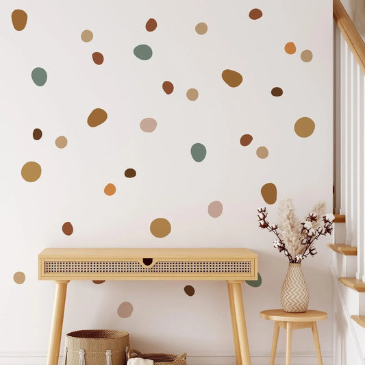 42 Pcs Boho Polka Dot Peel And Stick Wall Stickers - Fansee Australia