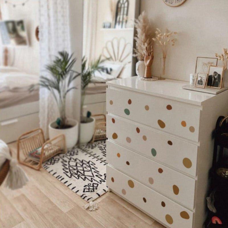 42 Pcs Boho Polka Dot Peel And Stick Wall Stickers - Fansee Australia