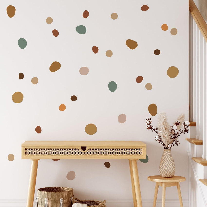42 Pcs Boho Polka Dot Peel And Stick Wall Stickers - Fansee Australia