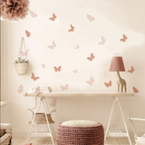 48 Pcs Boho Butterflies Wall Stickers - Fansee Australia