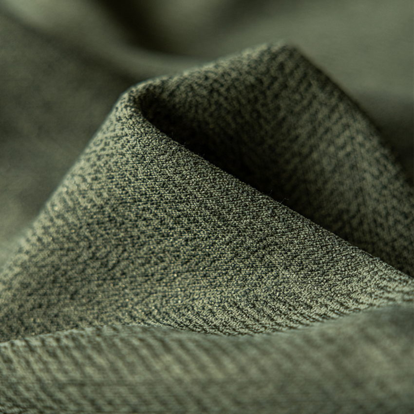 Verdant Loom Textured Chenille Curtain Panel – Vintage Green Drapery