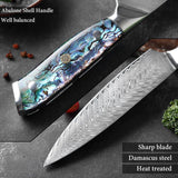 7 Pcs Super Quality Japanese Damascus Steel Chef Kitchen Knife Set - Fansee Australia