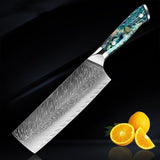 7 Pcs Super Quality Japanese Damascus Steel Chef Kitchen Knife Set - Fansee Australia