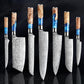 7-Piece VG10 Damascus Steel Chef Knife Set – Premium Japanese Style - Fansee Australia