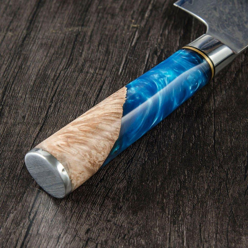 7-Piece VG10 Damascus Steel Chef Knife Set – Premium Japanese Style - Fansee Australia