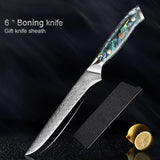 7-Piece Japanese Damascus Steel Chef Knife Set – Premium Quality - Fansee Australia