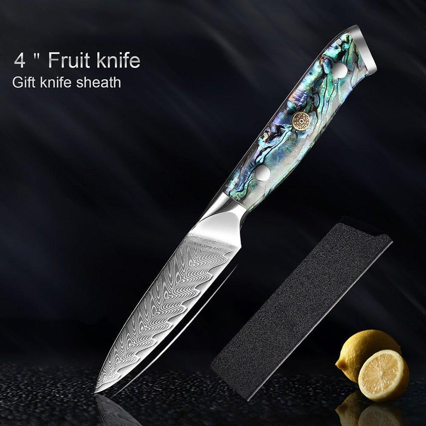 7-Piece Japanese Damascus Steel Chef Knife Set – Premium Quality - Fansee Australia