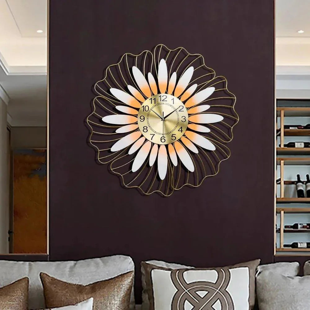70cm Leaf Design Large Wall Clock - Fansee Australia