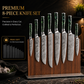 8-Piece Green Handle Knife Set – Stainless Steel Essentials