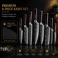 8-Piece Walnut Handle High Carbon Stainless Steel Knife Set – Kitchen Essentials