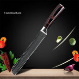 8 Pcs High Carbon Stainless Steel Kitchen Knives Set - Fansee Australia