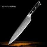8-Piece 67-Layer Damascus Steel Chef Knife Set – Japanese Precision - Fansee Australia