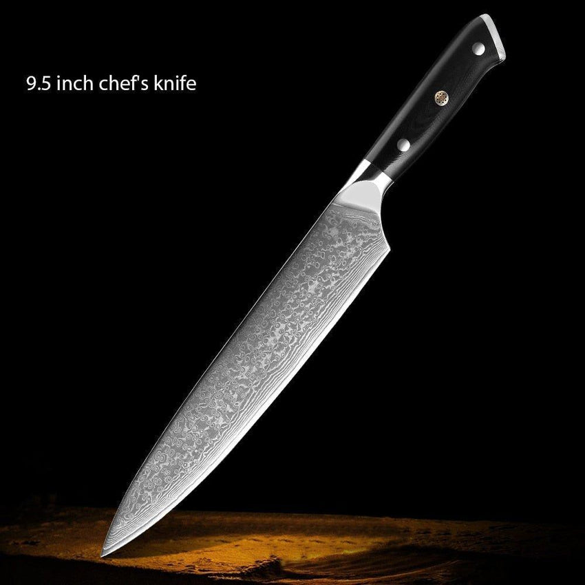 8-Piece 67-Layer Damascus Steel Chef Knife Set – Japanese Precision - Fansee Australia
