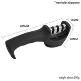 8-Piece Black Kitchen Knife Set – Stainless Steel with Block - Fansee Australia