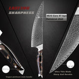 8-Piece VG10 Core Japanese Damascus Knife Set – Full Kitchen Range - Fansee Australia