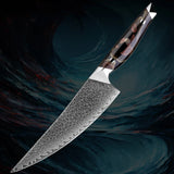 8-Piece VG10 Core Japanese Damascus Knife Set – Full Kitchen Range - Fansee Australia