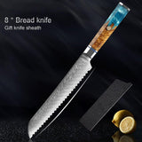 9 Pcs Razor Sharp Japanese Damascus Steel Chef Knife Set - Fansee Australia