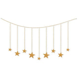 9Pcs Wood Gold Star Garland Wall Decoration Set - Fansee Australia