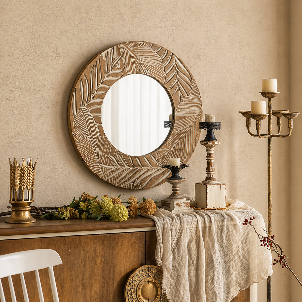 STATEMENT WALL MIRRORS DESIGNED TO OPEN AND ELEVATE INTERIORS