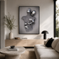 Eternal Bond: 3D-Effect Surreal Hug Framed Canvas Art (60x90cm)