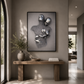 Eternal Bond: 3D-Effect Surreal Hug Framed Canvas Art (60x90cm)