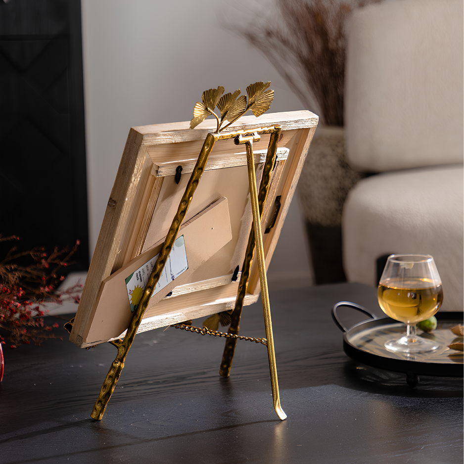 Fansee® Ginkgo Gold Photo Frame With Display Stand
