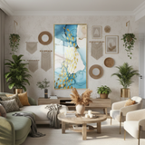 Golden Fish Symphony Abstract Framed Wall Art