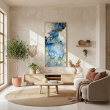 Golden Fish Symphony Abstract Framed Wall Art